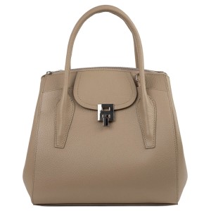 Geanta dama piele naturala taupe GF1541