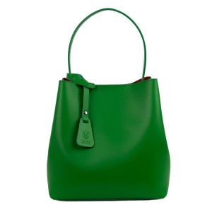 Geanta piele verde GF1557