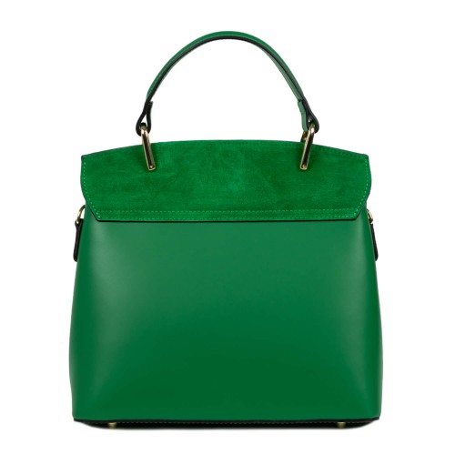 Geanta piele verde GF1574
