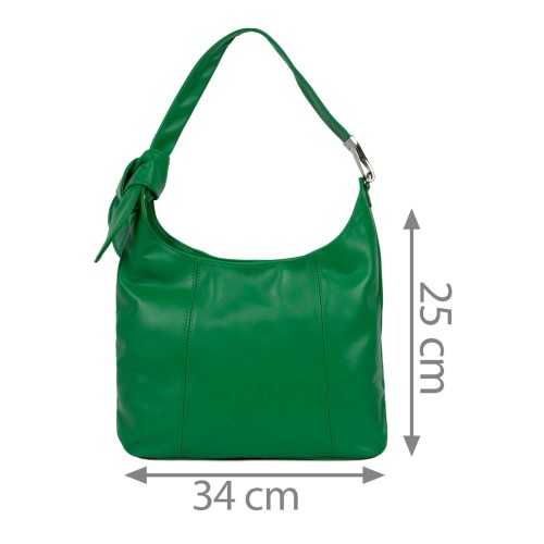 Geanta piele naturala verde GF1595
