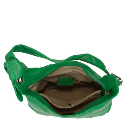 Geanta piele naturala verde GF1595