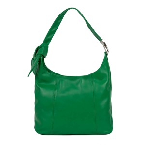 Geanta piele naturala verde GF1595