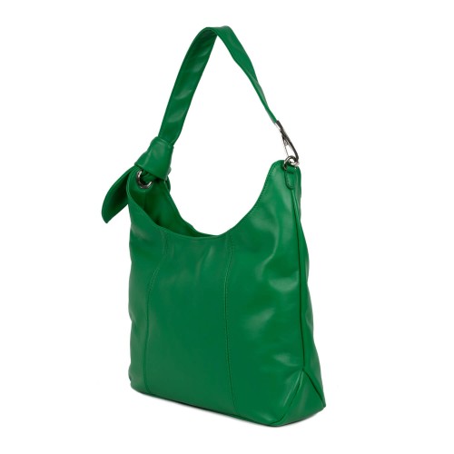 Geanta piele naturala verde GF1595