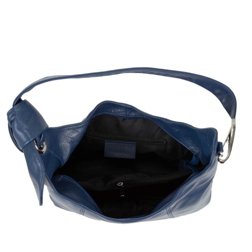 Geanta piele naturala bleumarin GF1596