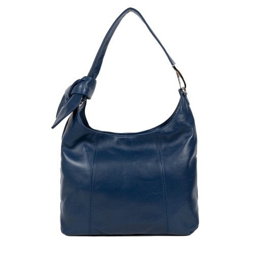Geanta piele naturala bleumarin GF1596