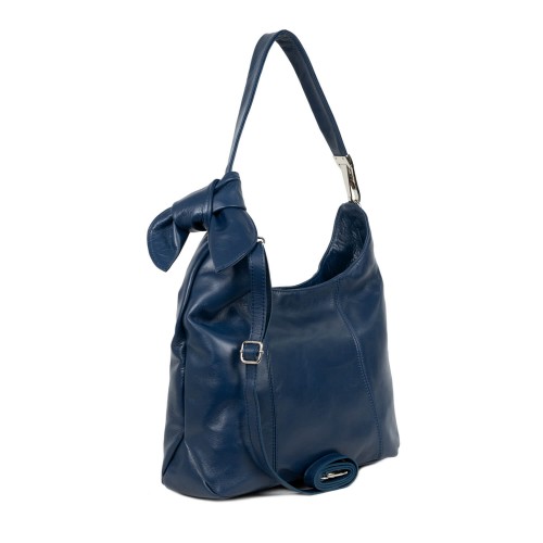 Geanta piele naturala bleumarin GF1596