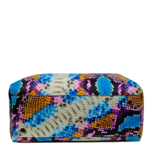 Geanta sarpe piele imprimeu multicolor GF1604