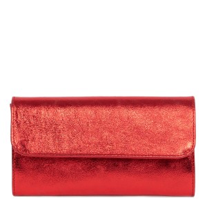 Plic piele rosu sidefat GF1866