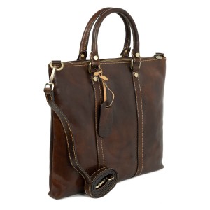 Servieta unisex piele maro brun GF1896