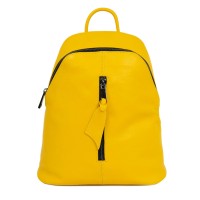 Rucsac dama piele naturala galben GF1901