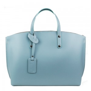 Geanta piele bleu deschis GF902