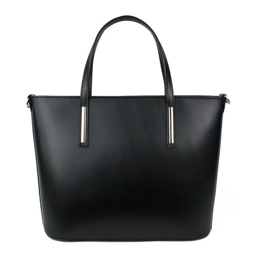 Geanta piele neagra imprimeu GF915
