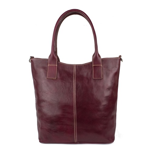Geanta piele rosu marsala GF931
