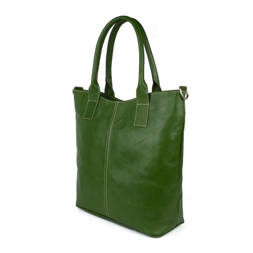 Geanta piele verde GF933
