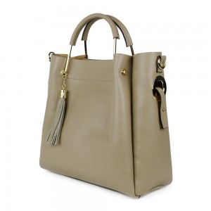 Geanta piele taupe GF966