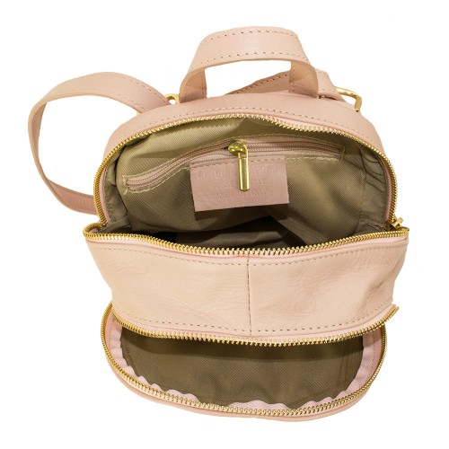 Rucsac piele roz prafuit GF987