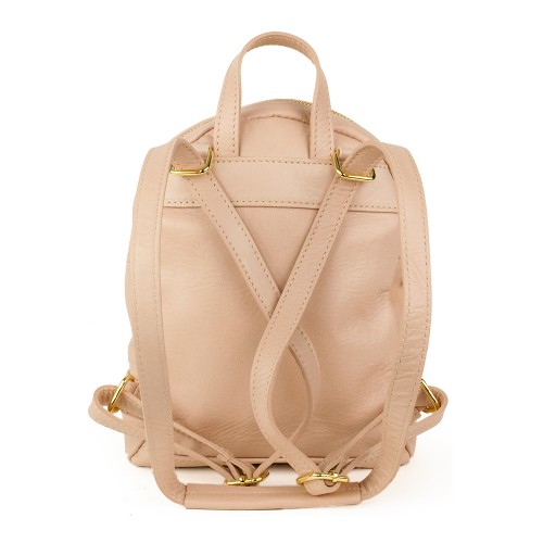 Rucsac piele roz prafuit GF987