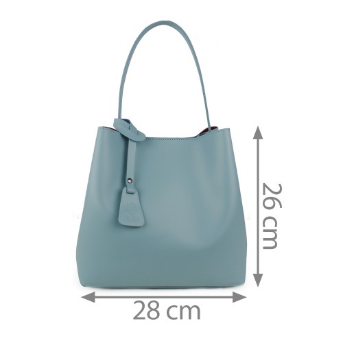 Geanta dama piele bleu GF990