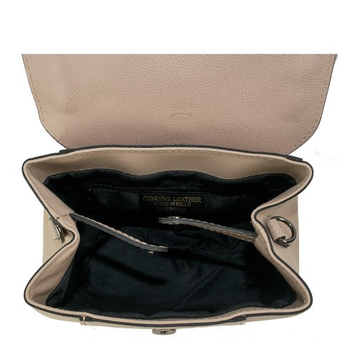 Rucsac dama piele bej inchis GF998