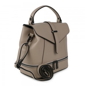 Rucsac dama piele bej inchis GF998