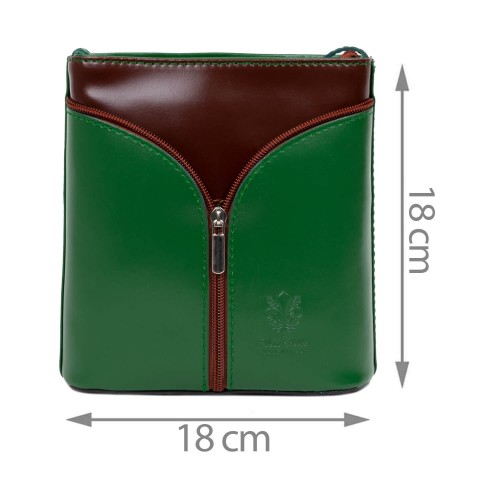 Gentuta piele verde/maro GF2540