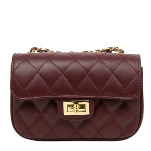 Gentuta dama piele marsala GF2672
