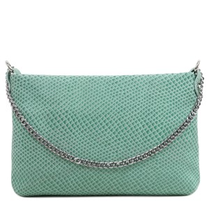Gentuta piele tip plic verde fistic GF2917