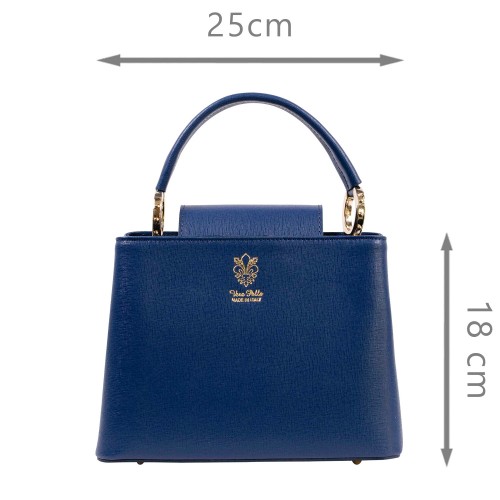 Gentuta dama piele albastru inchis GF3386