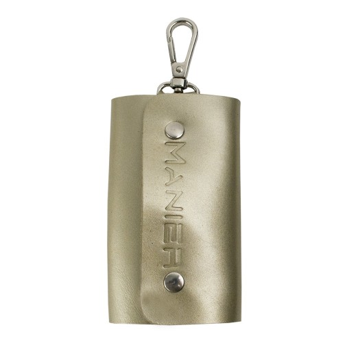 Port-chei din piele naturala gold PC009