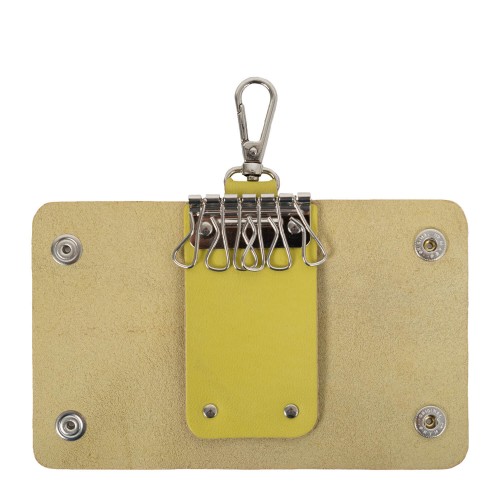 Port-chei piele naturala verde fistic PC015