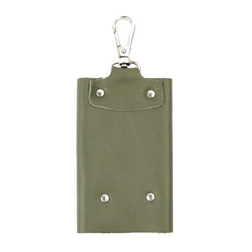 Port-chei piele verde kaki PC026