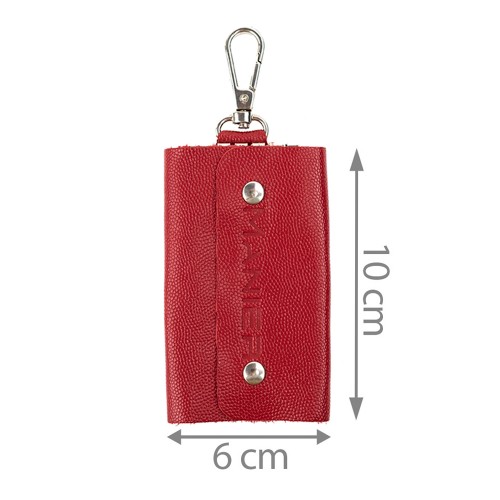 Port-chei piele rosu/caviar PC030