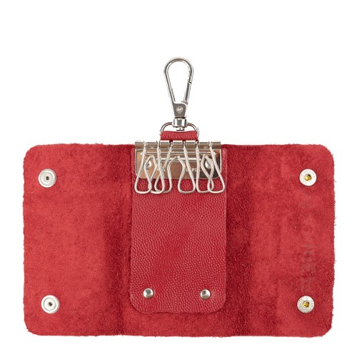 Port-chei piele rosu/caviar PC030