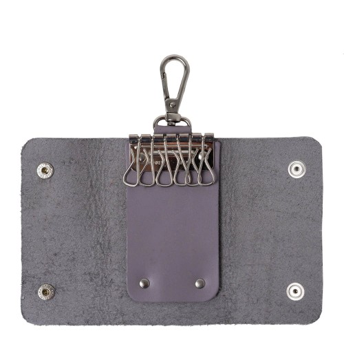 Port-chei piele gri/mauve PC034