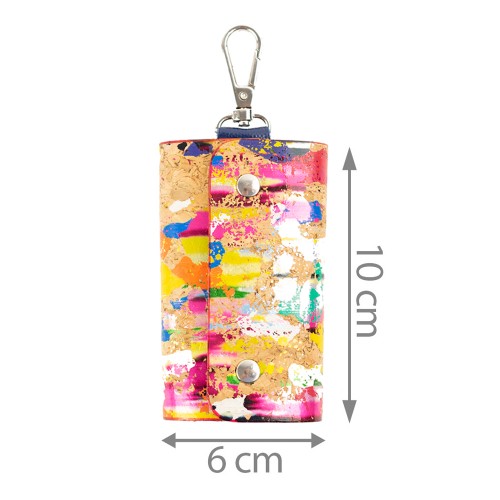 Port-chei piele paisley/albastru PC044