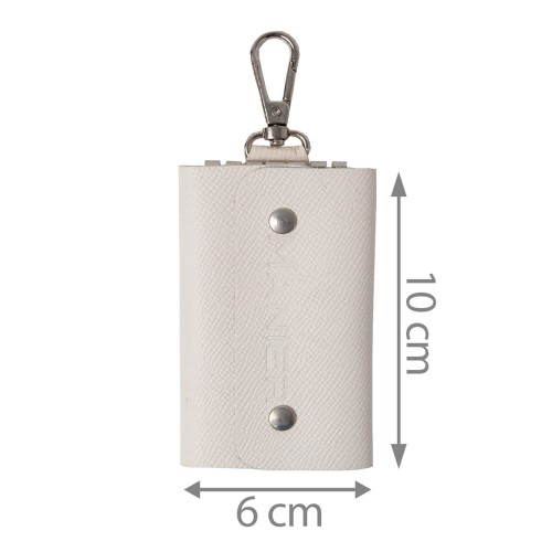 Port-chei piele alb texturat PC051