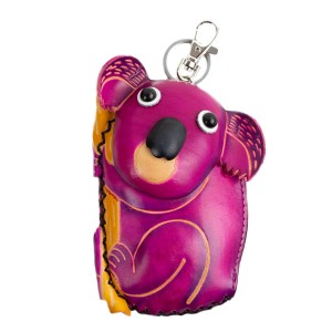 Port-monede piele Koala roz PM046