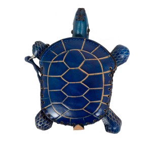 Port -monede piele bleumarin Testoasa PM054