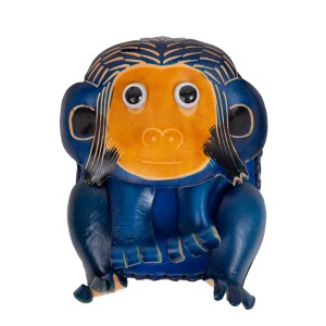 Port-monede piele Monkey bleumarin PM080