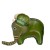Port-monede piele elefant verde PM088
