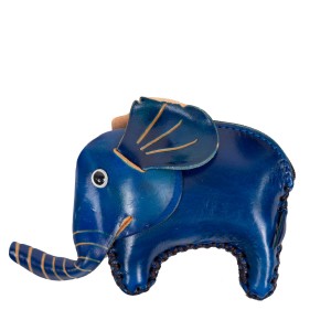 Port-monede piele elefant bleumarin PM090