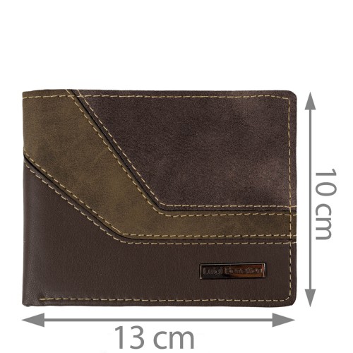 Portofel barbatesc maro kaki PT036