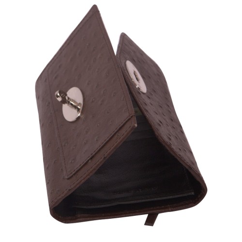 Portofel din piele naturala maro Model PTF007