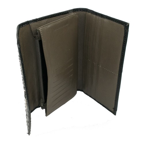 Portofel din piele naturala negru Model PTF008