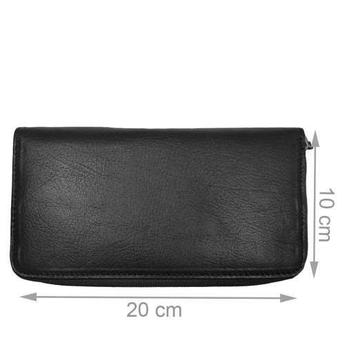 Portofel din piele naturala negru PTF014