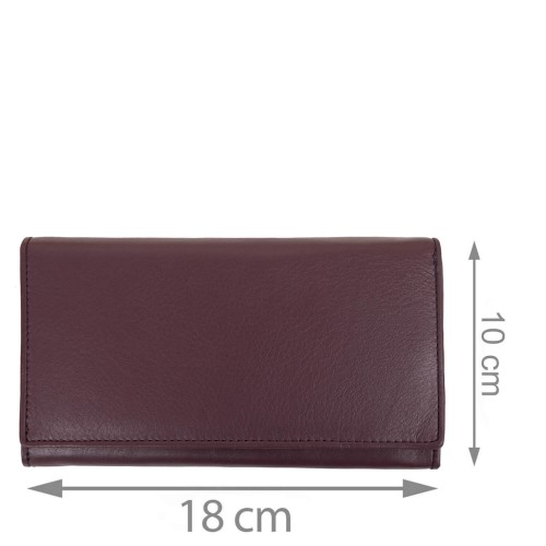 Portofel piele naturala marsala PTF210