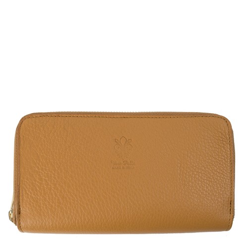 Portofel piele maro camel PTF074