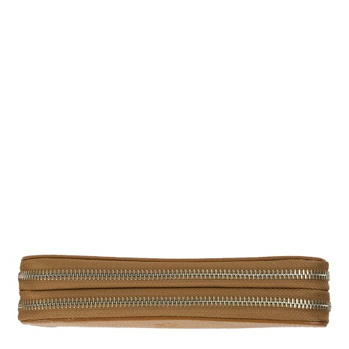 Portofel piele maro camel PTF074