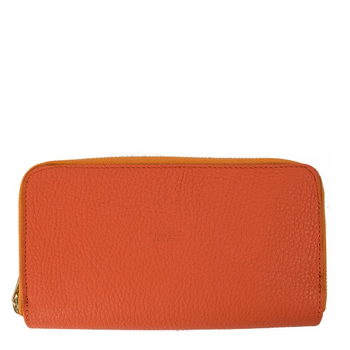 Portofel piele oranj PTF075