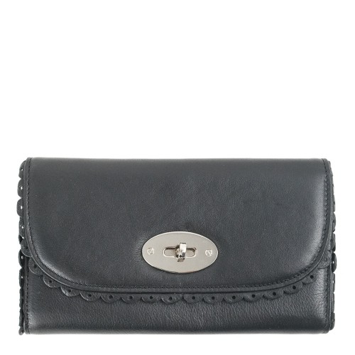 Portofel din piele naturala neagra PTF133